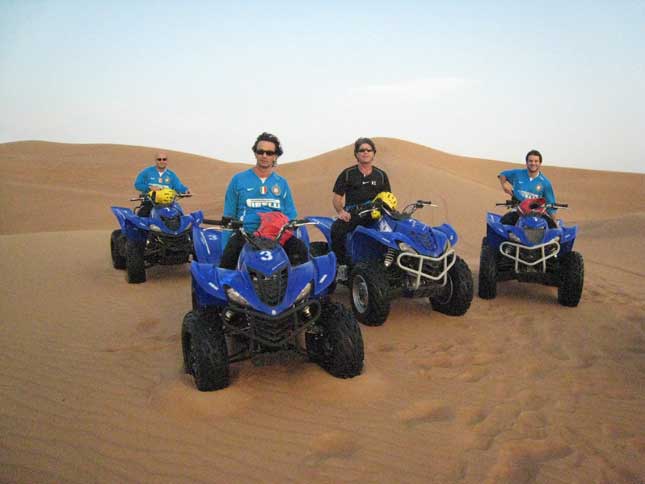 quad biking in Dubai Desert