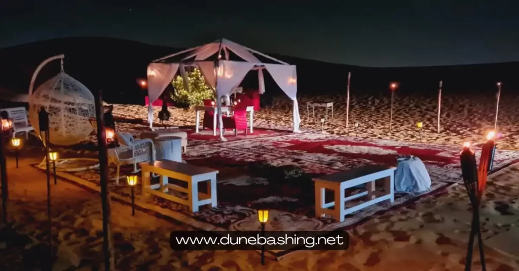 private dinner in the desert dubai