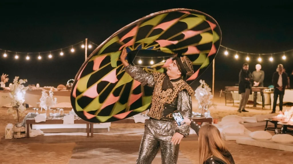 Spectacle de danse dans le désert de Tanoura